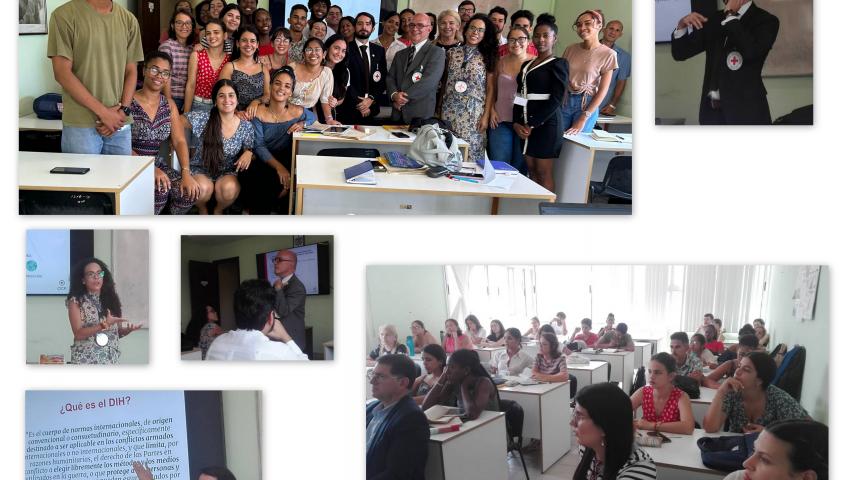 Conferencia con asesores jurídicos del Comité Internacional de la Cruz Roja sobre el tema "Derecho Internacional Humanitario"