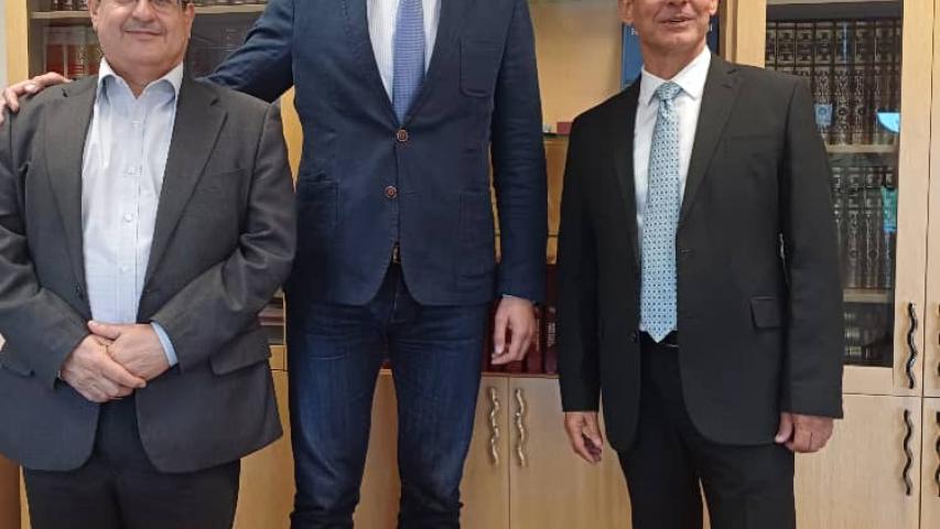 El Rector del ISRI se reunió  con e l Director de la Biblioteca Nacional de Belarus