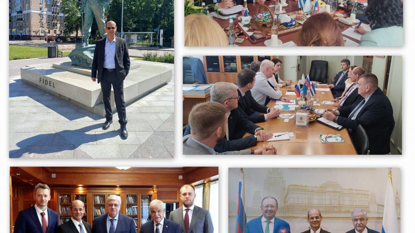 Visita de trabajo del rector del ISRI a Rusia