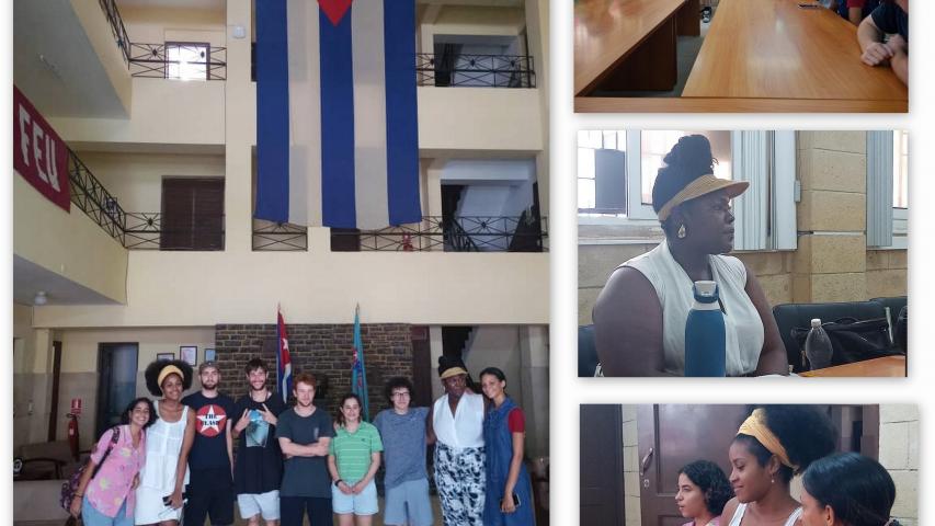 Estudiantes del ISRI intercambian con un grupo de estudiantes estadounidenses a través del programa  Flacso Cuba