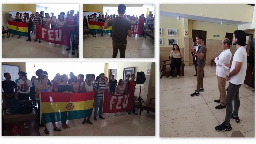 Condena por estudiantes y trabajadores del ISRI por violentar la democracia en Bolivia