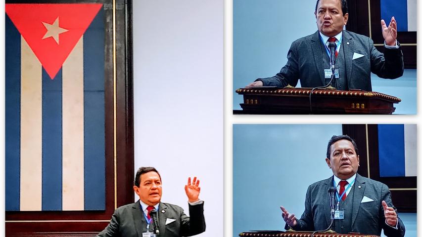 Especial intervención del Excmo. Sr. Gustavo Pacheco Villar