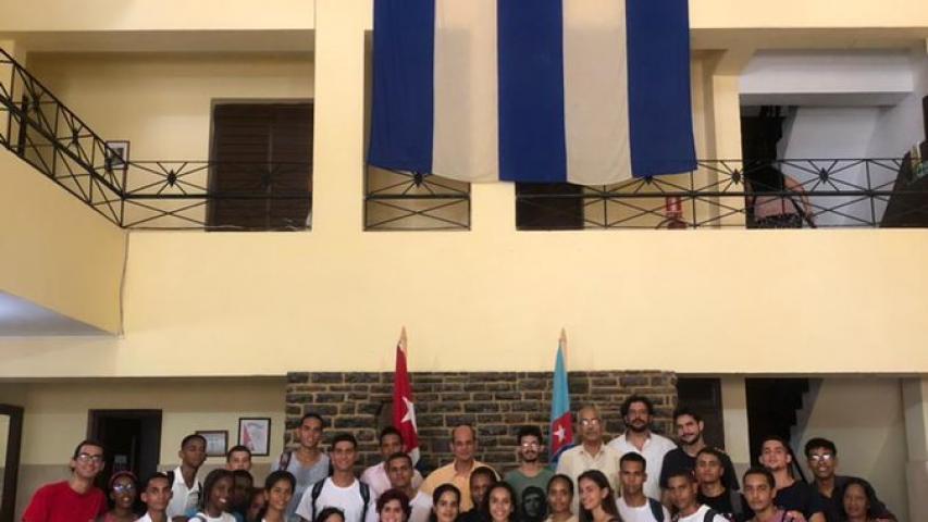 bienvenida a  los nuevos estudiantes del Instituto