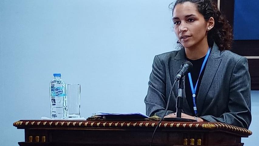 Estudiantes del ISRI tienen su espacio, esta vez Kamila Suárez