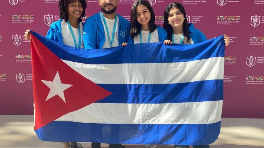 Olimpiada Internacional de Seguridad Financiera en Rusia el el equipo de Cuba integrado por estudiantes de Universidad de La Habana  y el ISRI 