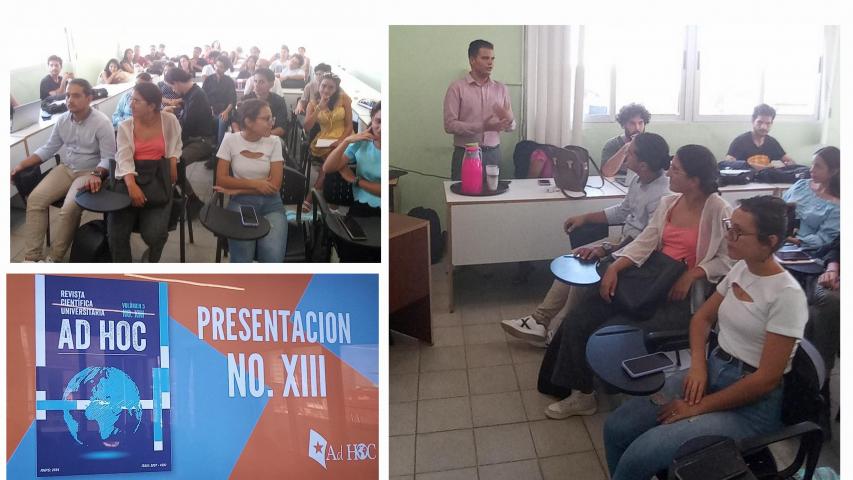  Presentación de la Revista Científica Universitaria Ad Hoc en su No. XIII