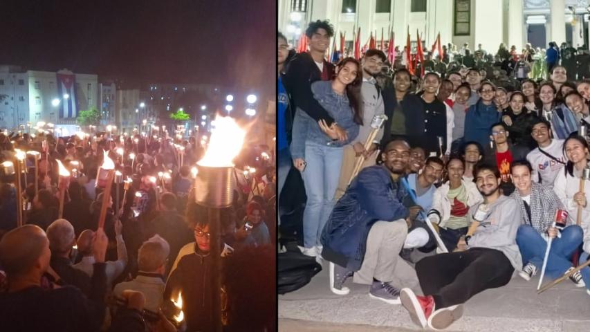 (ISRI) se dio cita este lunes en la escalinata de la Universidad de La Habana, para rendir homenaje al Apóstol José Martí en la víspera de su natalicio.