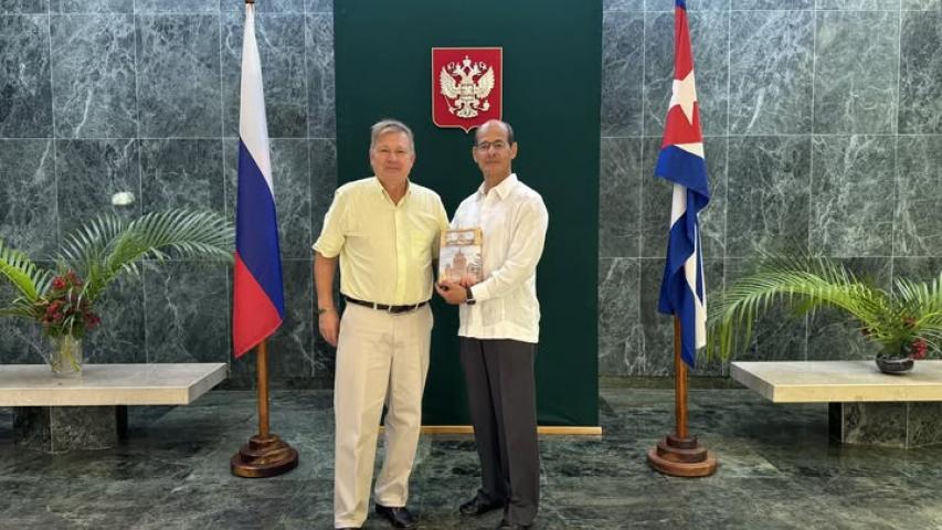 Embajador de Rusia en Cuba se reunió con el Rector del Instituto Superior de Relaciones Internacionales 