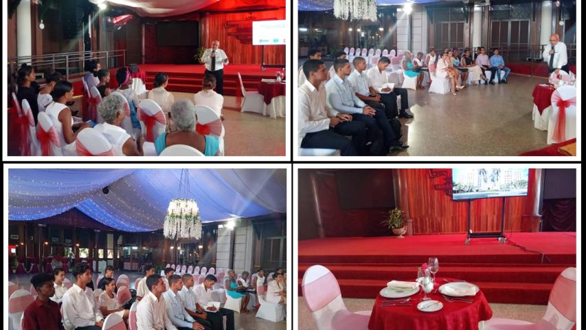 El Hotel Nacional de Cuba , recibe gentilmente a estudiantes de 1er año del ISRI y personal de Servicios del MINREX